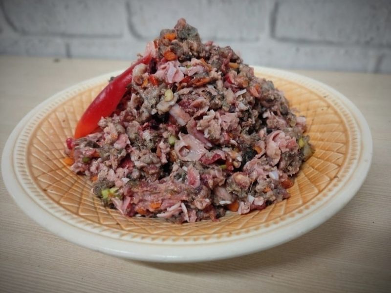 Мясной микс рубленый с овощами RO-3 (говядина, баранина, рубец)