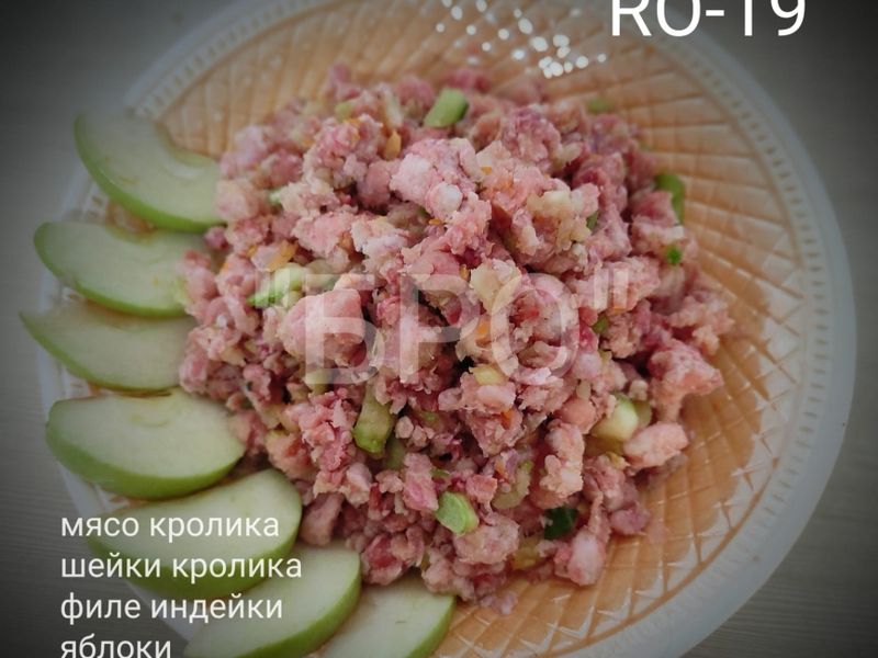 Микс рубленый с овощами RO-19 (кролик, индейка)